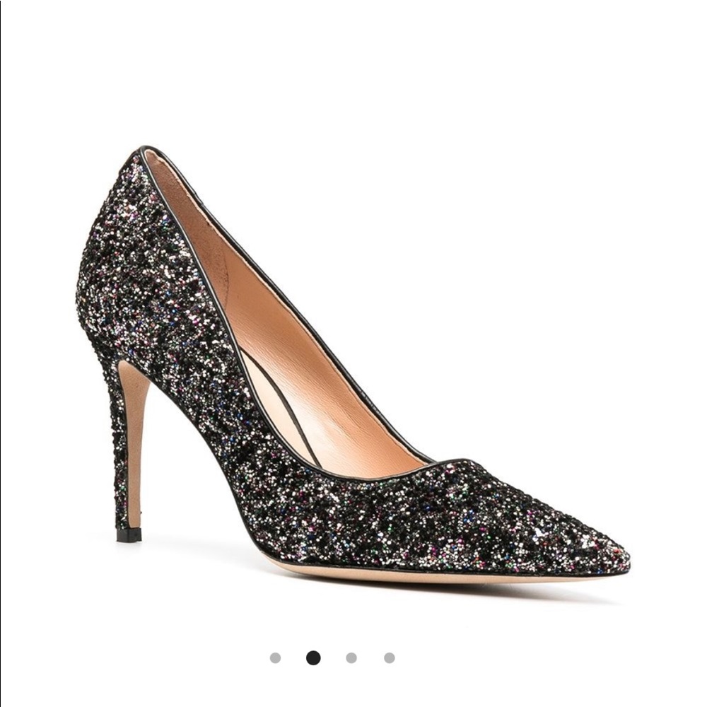 Kate Spade Glitter/Sequin Black Pumps ✨